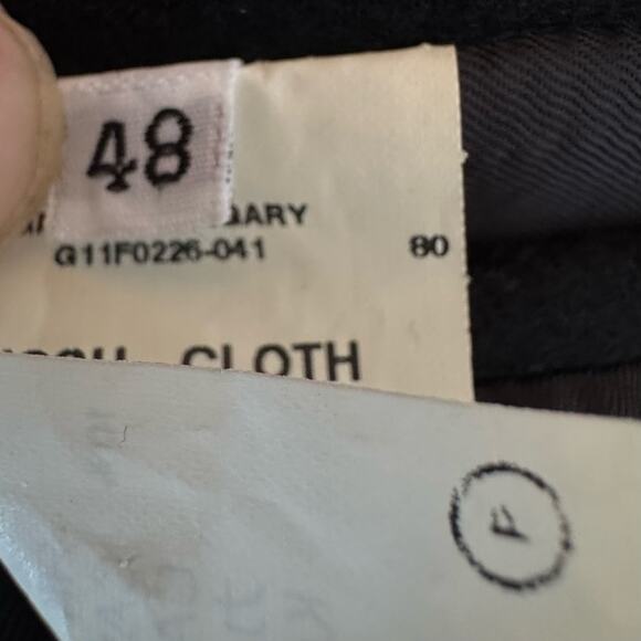 GIVENCHY Black Virgin Wool & Cashmere Men's Single Breasted Long Dress Coat - Picture 7 of 8